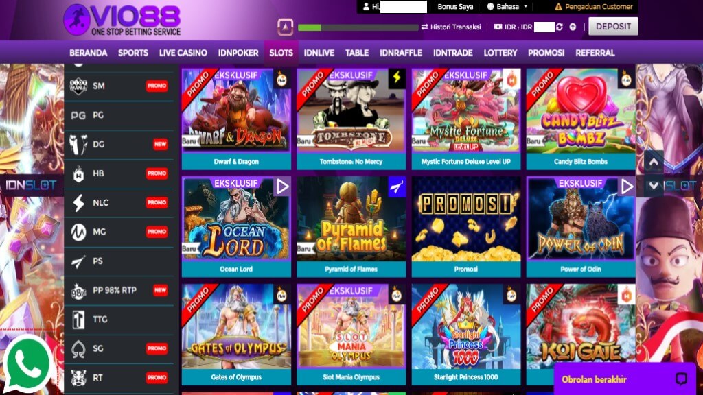 5 Game Slot Online Paling Rekomen di Situs Vio88
